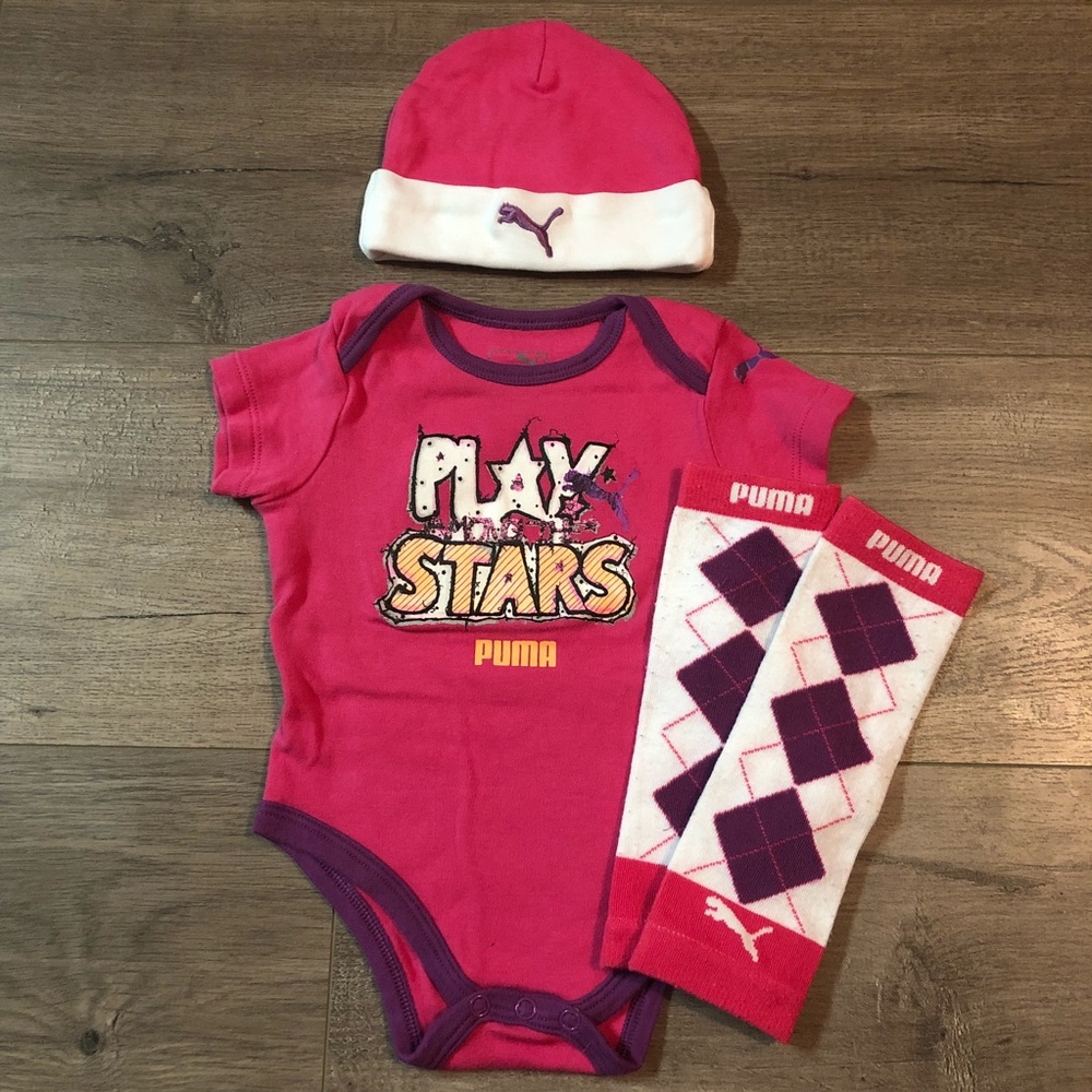 Puma Baby Girl 3 Piece Set 0-6 Months